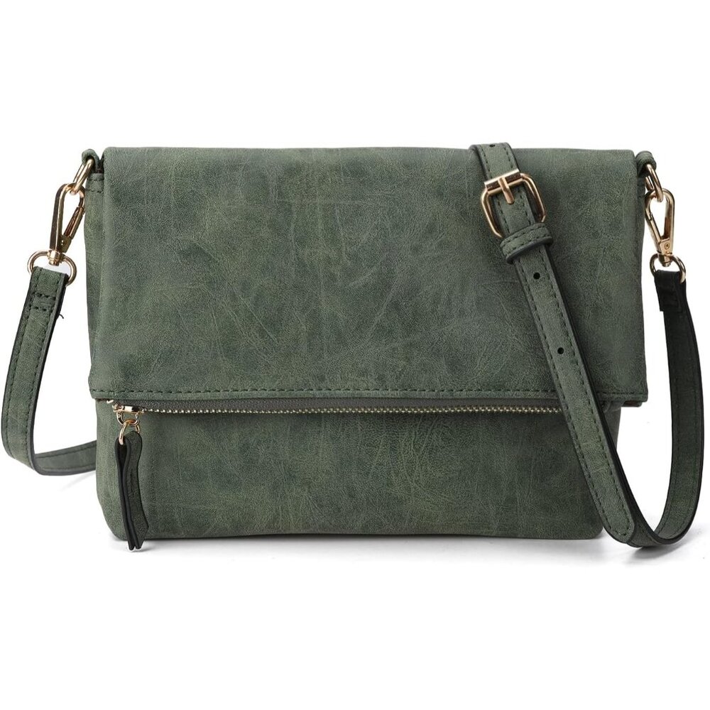 〽️Women Green Multi-Functional Wristlet Crossbody Purse Shoulder Bag